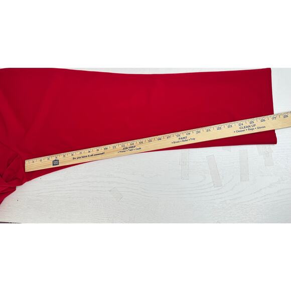 Adrianna Papell One-Shoulder Jumpsuit Red Satin Accent Cocktail Party Formal 12 - Picture 7 of 10